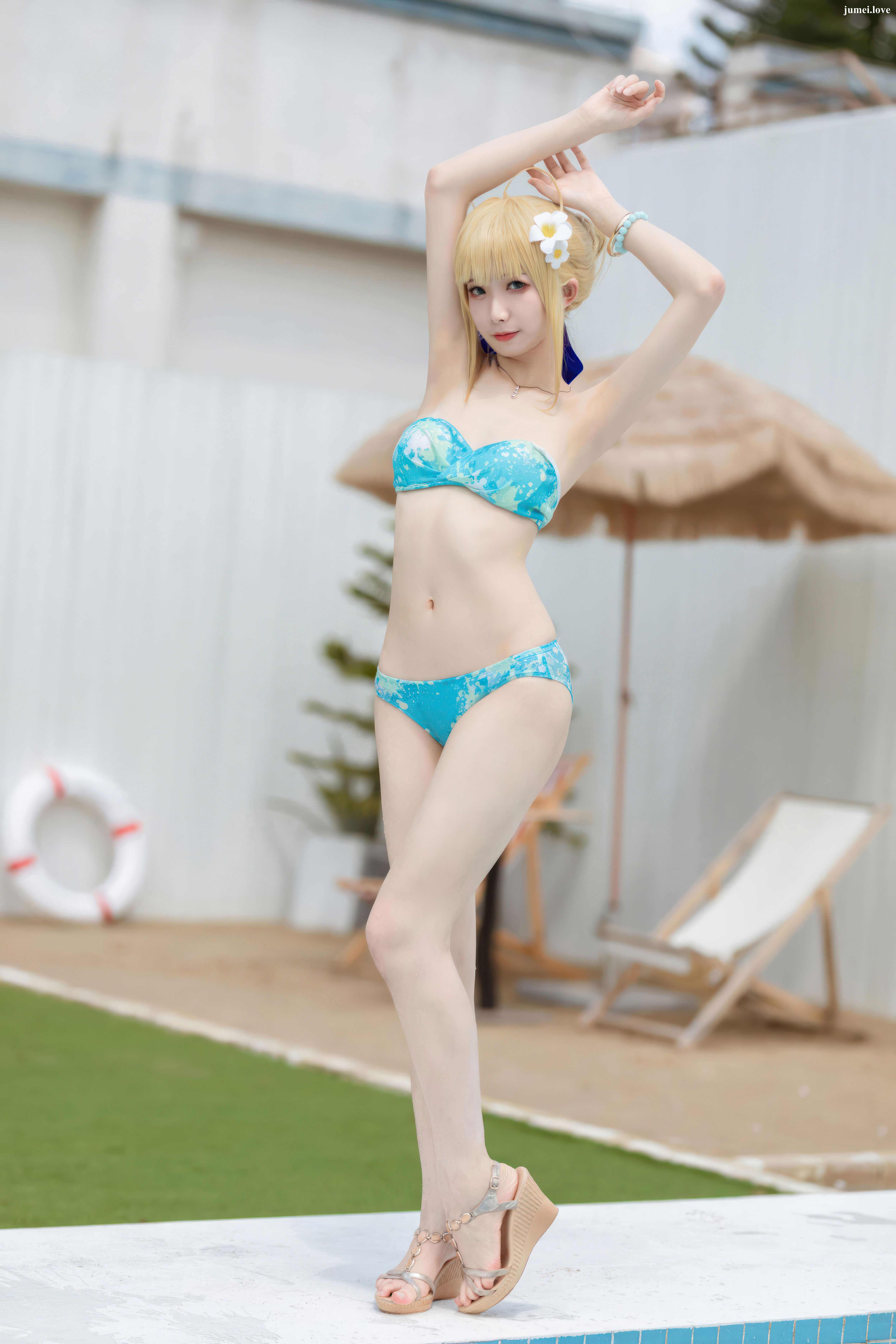 动漫博主封疆疆v - FGO Saber 泳装 第45张