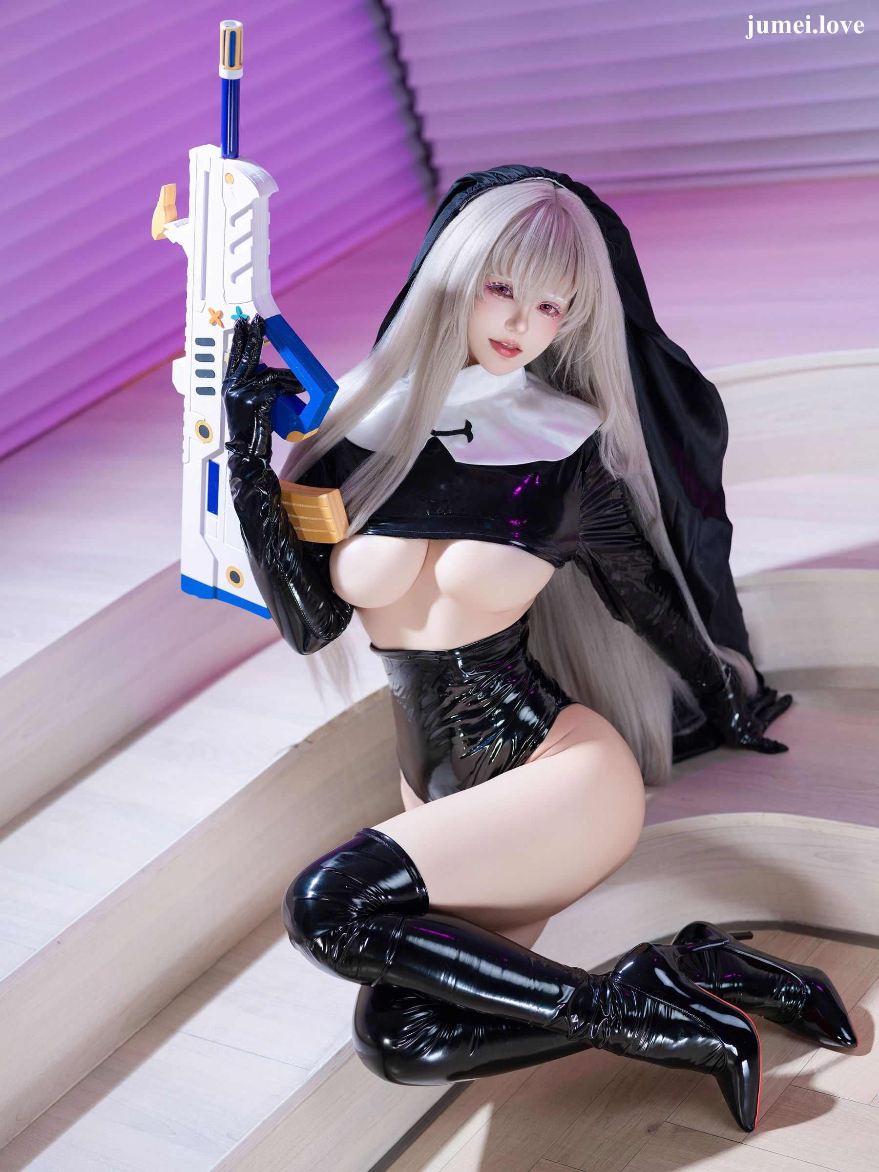 动漫博主小仓千代w - 蔚蓝档案 歌住樱子同人修女服 第1张