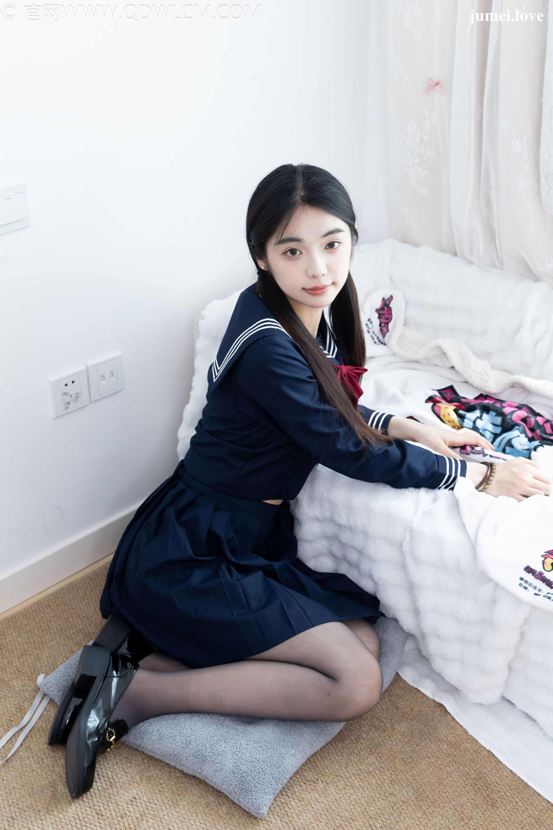 物恋传媒 No.2703 青提 - JK制服、皮鞋、薄黑丝 第83张