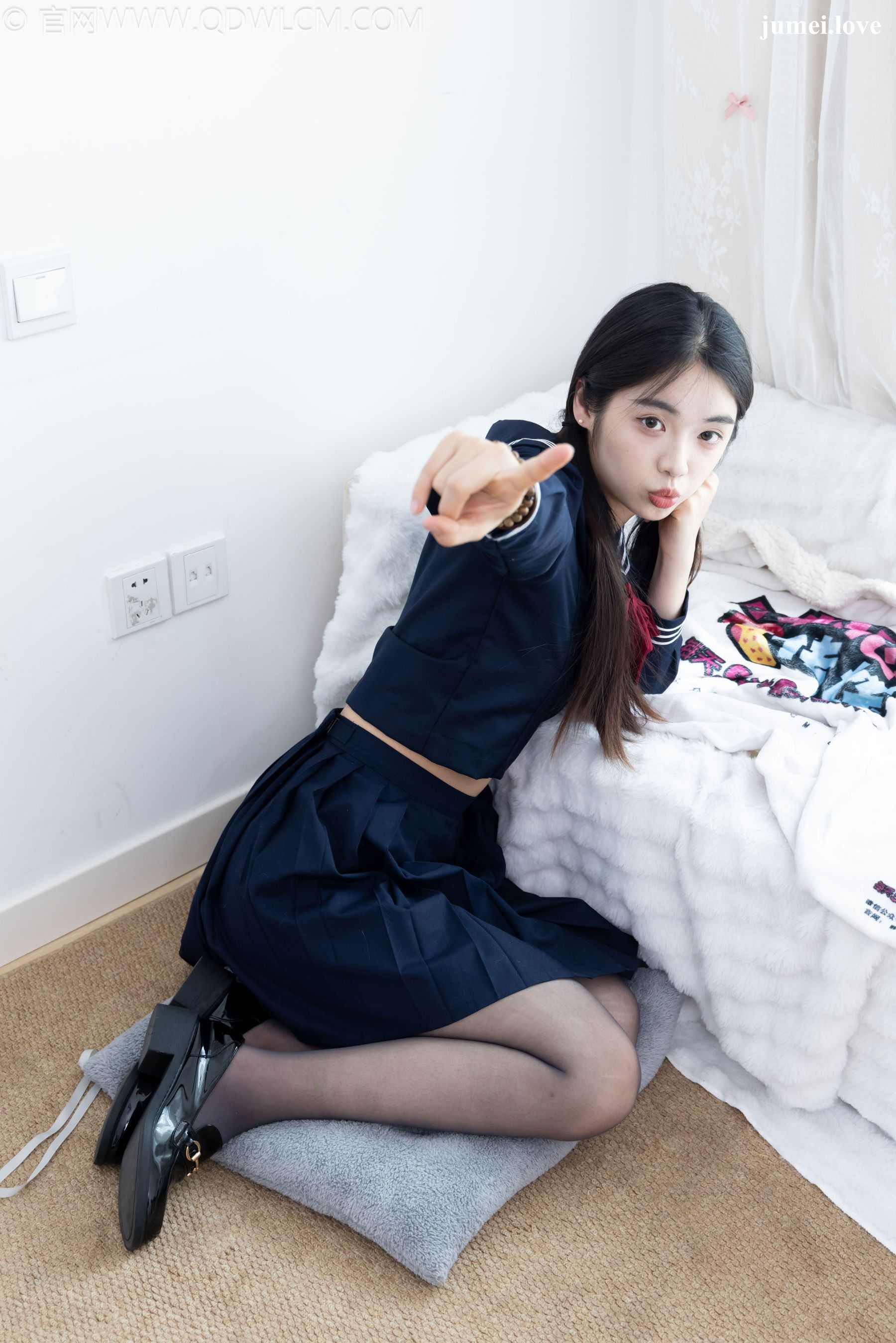 物恋传媒 No.2703 青提 - JK制服、皮鞋、薄黑丝 第84张