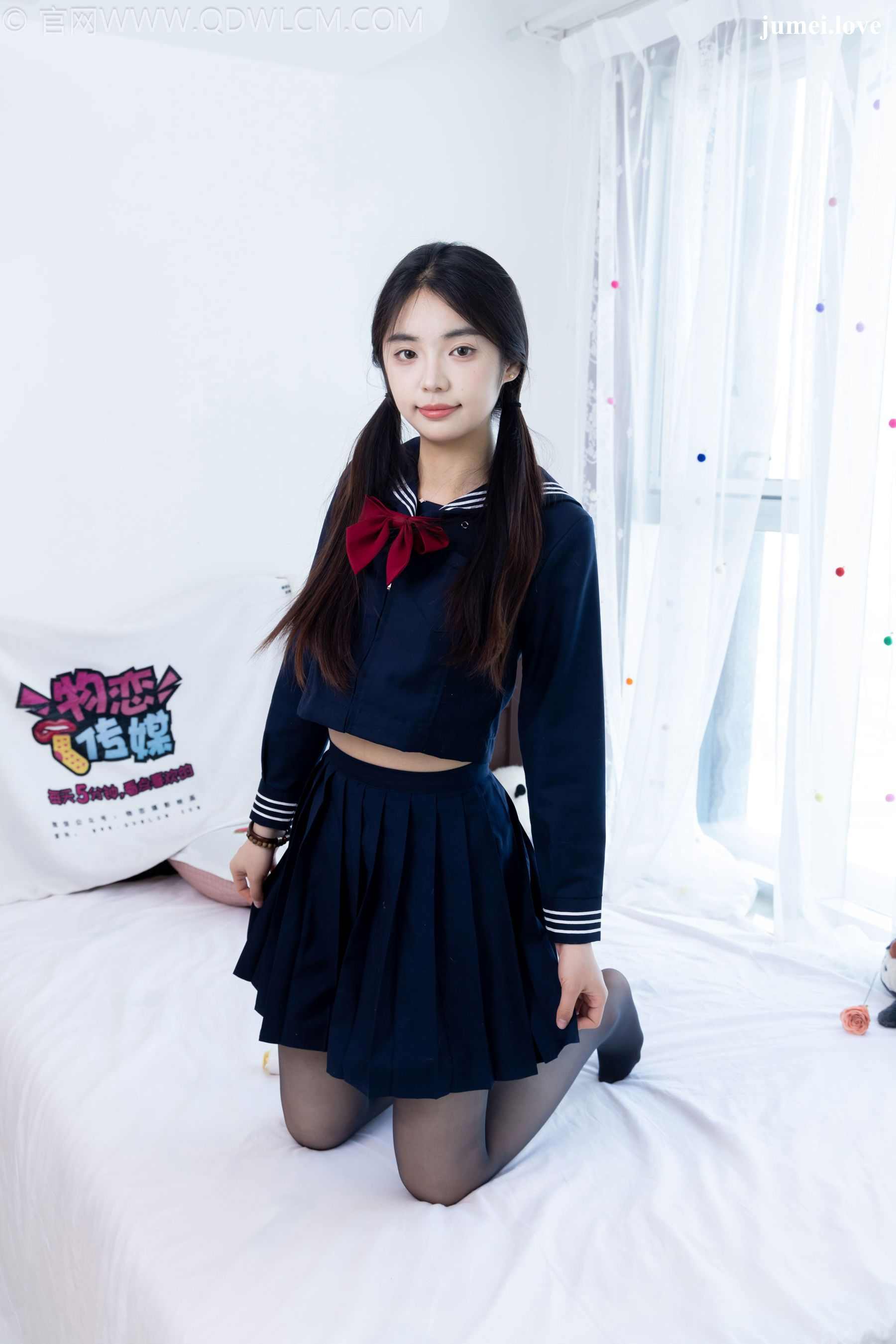 物恋传媒 No.2703 青提 - JK制服、皮鞋、薄黑丝 第9张