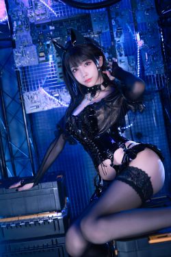 [福利COS] 动漫博主水淼aqua - 猫咪女郎-黑色猫猫