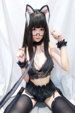 [Cosplay写真] 萌系小姐姐蜜汁猫裘 - 眼镜猫娘