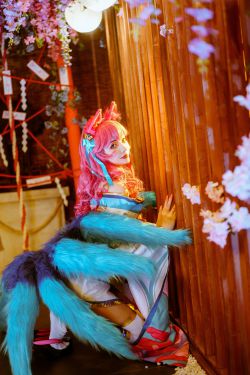 [Cosplay写真] 动漫博主雯妹 - 阿狸