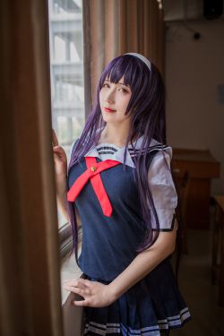 [COS福利] 动漫博主九曲Jean - 霞之丘诗羽夏季校服