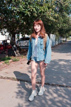 尤物清水由乃 御风街拍 轻水海鸥岛RS牛仔街拍