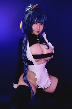 Coser小姐姐Potato Godzilla - Maid Raiden Shogun