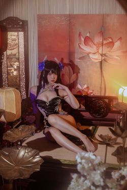 人气Coser 二佐Nisa - 碧蓝航线 比叡鲟旗袍