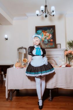 人气Coser 二佐Nisa - 蔚蓝档案 一之 濑明日奈 女仆