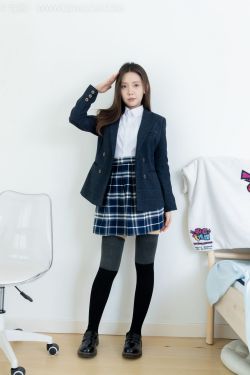 物恋传媒 No.2380 小曦 - jk制服、皮鞋、黑灰拼接过膝袜、厚肉丝