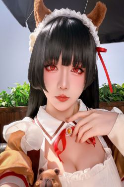 Coser小姐姐星之迟迟 - 鸣潮 千咲 联动咖啡女仆